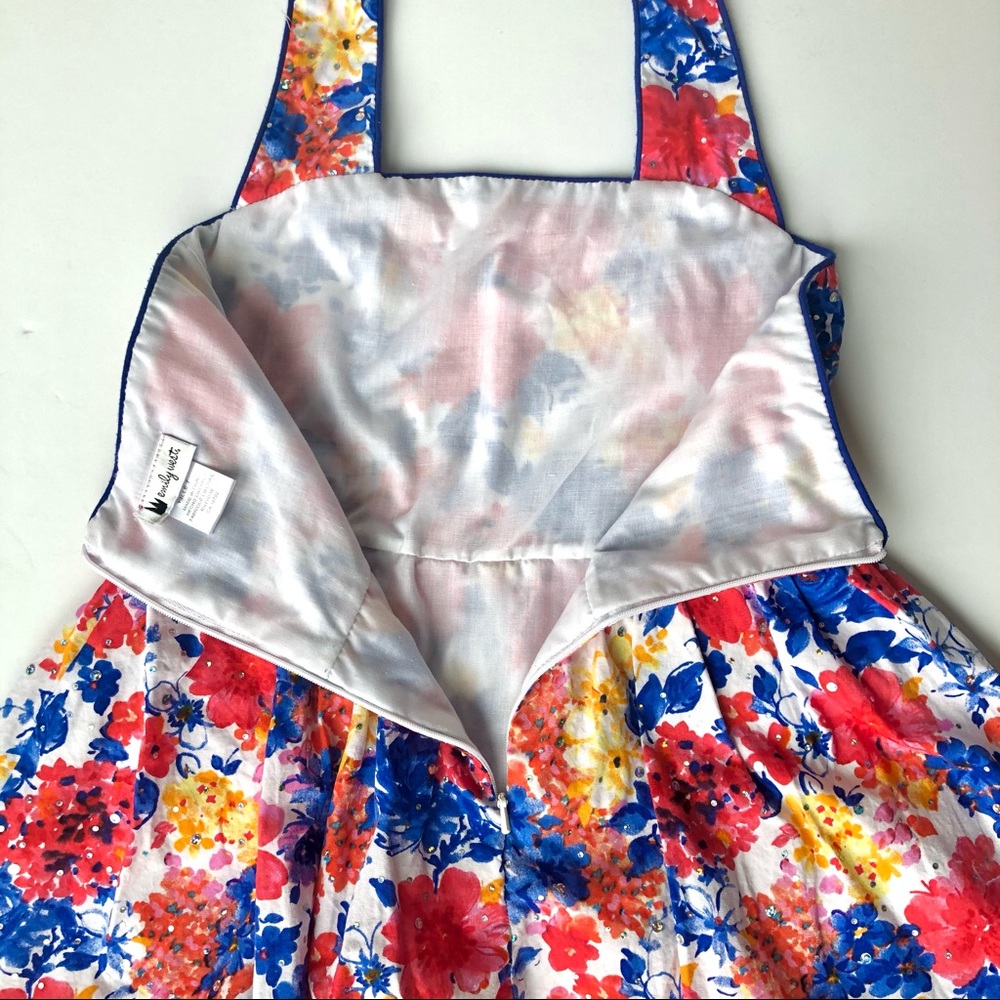 Emily West Floral Sequin Halter Dress - Picture 5 of 10